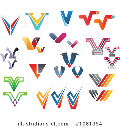 Royalty-Free (RF) Letter Logos Clipart Illustration by Vector Tradition SM - Stock Sample #1081354