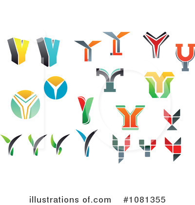 Royalty-Free (RF) Letter Logos Clipart Illustration by Vector Tradition SM - Stock Sample #1081355