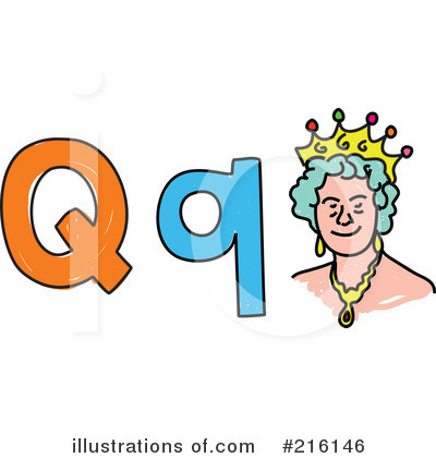 Royalty-Free (RF) Letter Q Clipart Illustration by Prawny - Stock Sample #216146