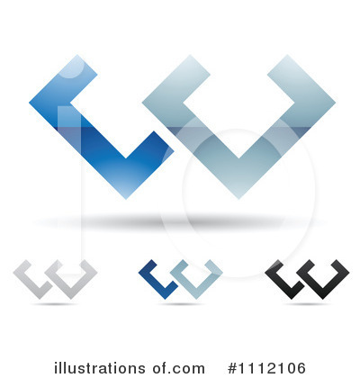 Royalty-Free (RF) Letter W Clipart Illustration by cidepix - Stock Sample #1112106