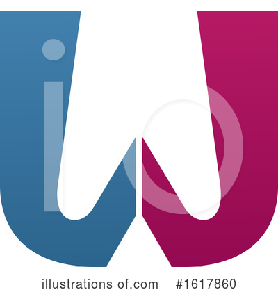 Letter W Clipart #1617860 by Vector Tradition SM