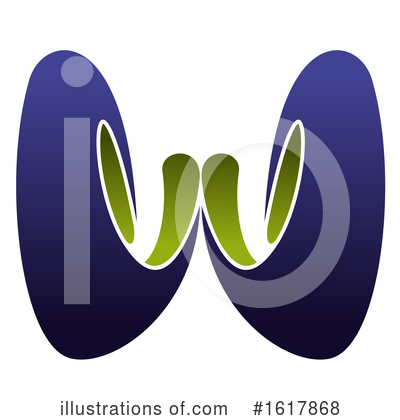 Letter W Clipart #1617868 by Vector Tradition SM