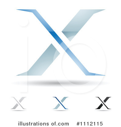 Royalty-Free (RF) Letter X Clipart Illustration by cidepix - Stock Sample #1112115