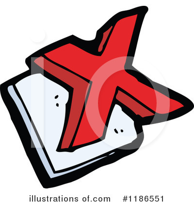 Royalty-Free (RF) Letter X Clipart Illustration by lineartestpilot - Stock Sample #1186551