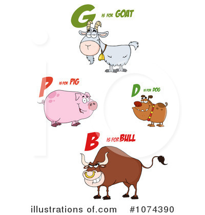 Royalty-Free (RF) Letters Clipart Illustration by Hit Toon - Stock Sample #1074390
