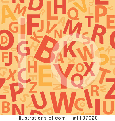 Royalty-Free (RF) Letters Clipart Illustration by Amanda Kate - Stock Sample #1107020