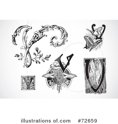 Royalty-Free (RF) Letters Clipart Illustration by BestVector - Stock Sample #72659