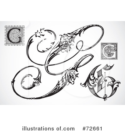 Royalty-Free (RF) Letters Clipart Illustration by BestVector - Stock Sample #72661