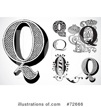 Royalty-Free (RF) Letters Clipart Illustration by BestVector - Stock Sample #72666