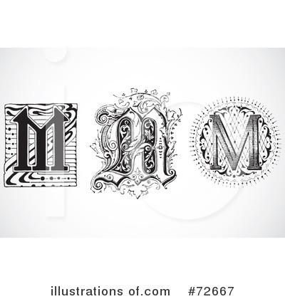 Royalty-Free (RF) Letters Clipart Illustration by BestVector - Stock Sample #72667