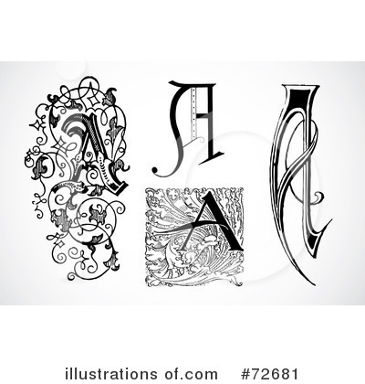 Royalty-Free (RF) Letters Clipart Illustration by BestVector - Stock Sample #72681