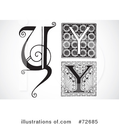 Royalty-Free (RF) Letters Clipart Illustration by BestVector - Stock Sample #72685