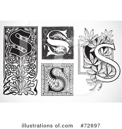 Royalty-Free (RF) Letters Clipart Illustration by BestVector - Stock Sample #72697