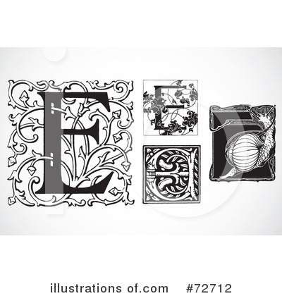 Royalty-Free (RF) Letters Clipart Illustration by BestVector - Stock Sample #72712