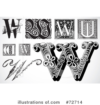 Royalty-Free (RF) Letters Clipart Illustration by BestVector - Stock Sample #72714