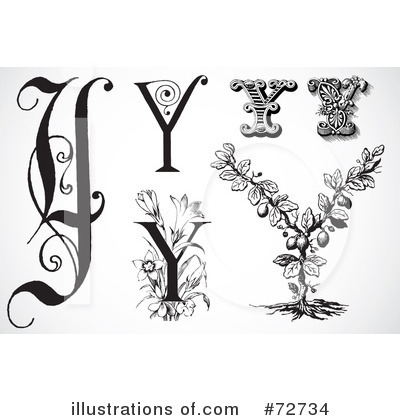Royalty-Free (RF) Letters Clipart Illustration by BestVector - Stock Sample #72734