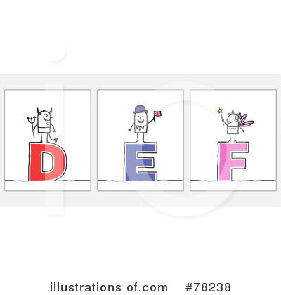 Royalty-Free (RF) Letters Clipart Illustration by NL shop - Stock Sample #78238