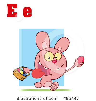 Easter Bunny Clipart #85447 by Hit Toon