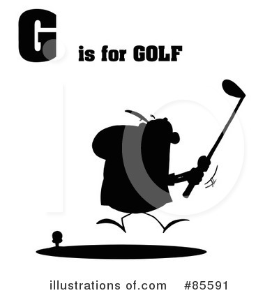 Golfer Clipart #85591 by Hit Toon