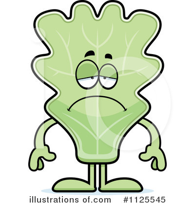 Kale Mascot Clipart #1125545 by Cory Thoman