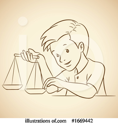Royalty-Free (RF) Libra Clipart Illustration by cidepix - Stock Sample #1669442