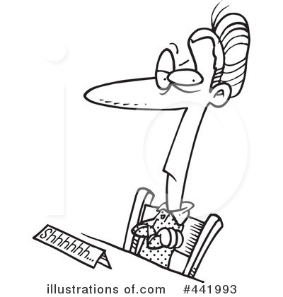 Royalty-Free (RF) Librarian Clipart Illustration by toonaday - Stock Sample #441993