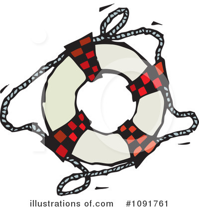 Royalty-Free (RF) Life Buoy Clipart Illustration by Steve Klinkel - Stock Sample #1091761