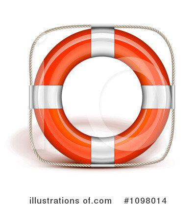 Royalty-Free (RF) Life Buoy Clipart Illustration by Oligo - Stock Sample #1098014