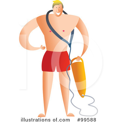 Royalty-Free (RF) Lifeguard Clipart Illustration by Prawny - Stock Sample #99588