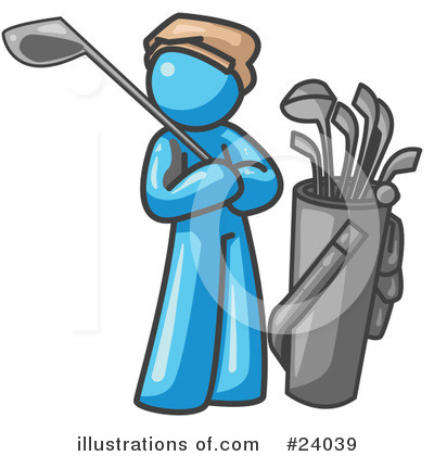 Golfing Clipart #24039 by Leo Blanchette