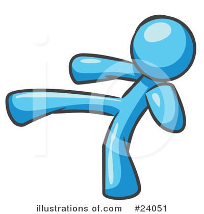 Royalty-Free (RF) Light Blue Collection Clipart Illustration by Leo Blanchette - Stock Sample #24051
