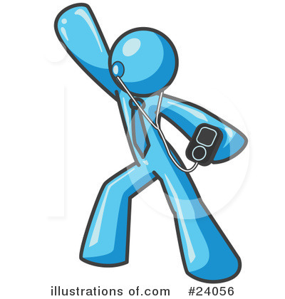 Royalty-Free (RF) Light Blue Collection Clipart Illustration by Leo Blanchette - Stock Sample #24056