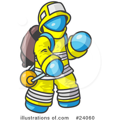 Firefighter Clipart #24060 by Leo Blanchette