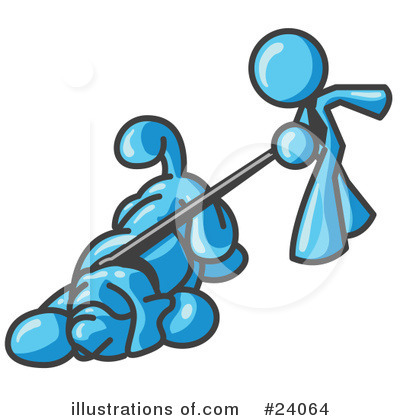 Royalty-Free (RF) Light Blue Collection Clipart Illustration by Leo Blanchette - Stock Sample #24064