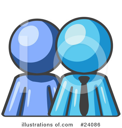 Royalty-Free (RF) Light Blue Collection Clipart Illustration by Leo Blanchette - Stock Sample #24086