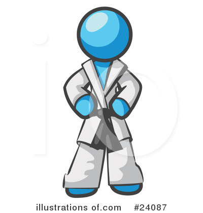Karate Clipart #24087 by Leo Blanchette