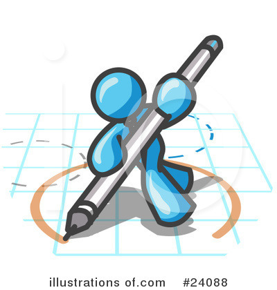 Royalty-Free (RF) Light Blue Collection Clipart Illustration by Leo Blanchette - Stock Sample #24088