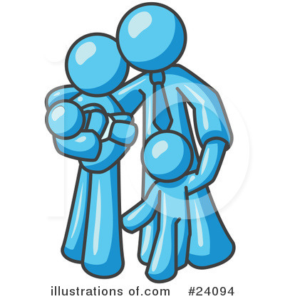 Royalty-Free (RF) Light Blue Collection Clipart Illustration by Leo Blanchette - Stock Sample #24094