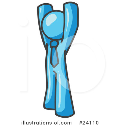 Royalty-Free (RF) Light Blue Collection Clipart Illustration by Leo Blanchette - Stock Sample #24110