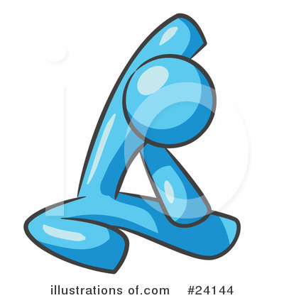 Royalty-Free (RF) Light Blue Collection Clipart Illustration by Leo Blanchette - Stock Sample #24144