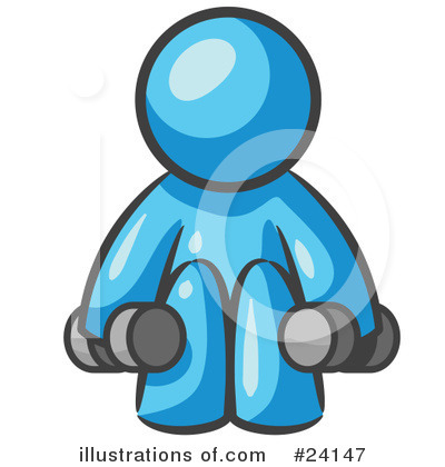 Royalty-Free (RF) Light Blue Collection Clipart Illustration by Leo Blanchette - Stock Sample #24147