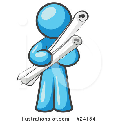 Royalty-Free (RF) Light Blue Collection Clipart Illustration by Leo Blanchette - Stock Sample #24154