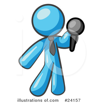 Royalty-Free (RF) Light Blue Collection Clipart Illustration by Leo Blanchette - Stock Sample #24157