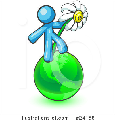 Daisy Clipart #24158 by Leo Blanchette