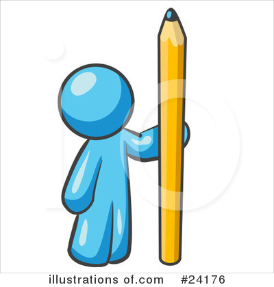 Pencil Clipart #24176 by Leo Blanchette