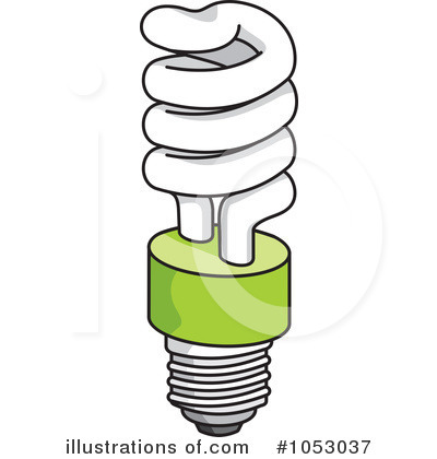 Royalty-Free (RF) Light Bulb Clipart Illustration by Any Vector - Stock Sample #1053037