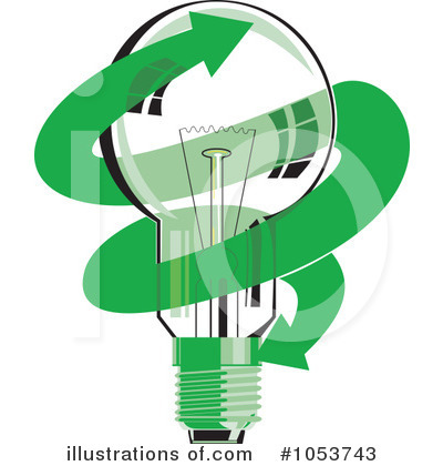 Royalty-Free (RF) Light Bulb Clipart Illustration by patrimonio - Stock Sample #1053743
