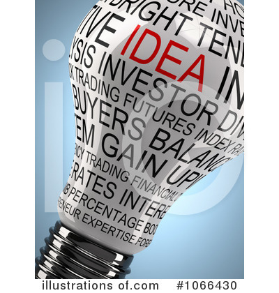 Royalty-Free (RF) Light Bulb Clipart Illustration by stockillustrations - Stock Sample #1066430