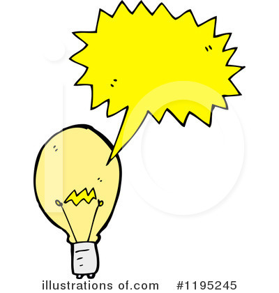 Royalty-Free (RF) Light Bulb Clipart Illustration by lineartestpilot - Stock Sample #1195245