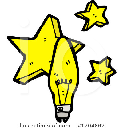 Royalty-Free (RF) Light Bulb Clipart Illustration by lineartestpilot - Stock Sample #1204862